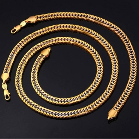 New Mens "Maximus" Two-Tone Necklace - Picture 1 of 5